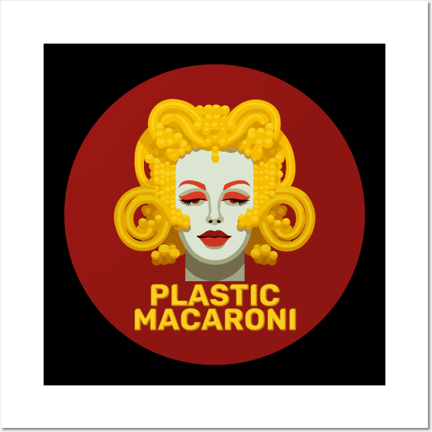 Plastic Macaroni Logo Wall Art by BoobRoss